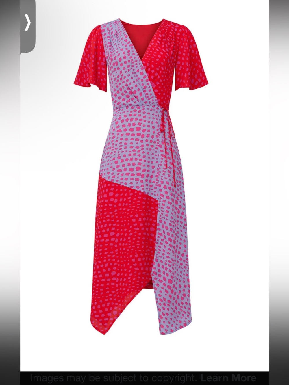 Adelyn Rae RTR Wrap Midi Dress - Asymmetrical - Picture 4 of 16